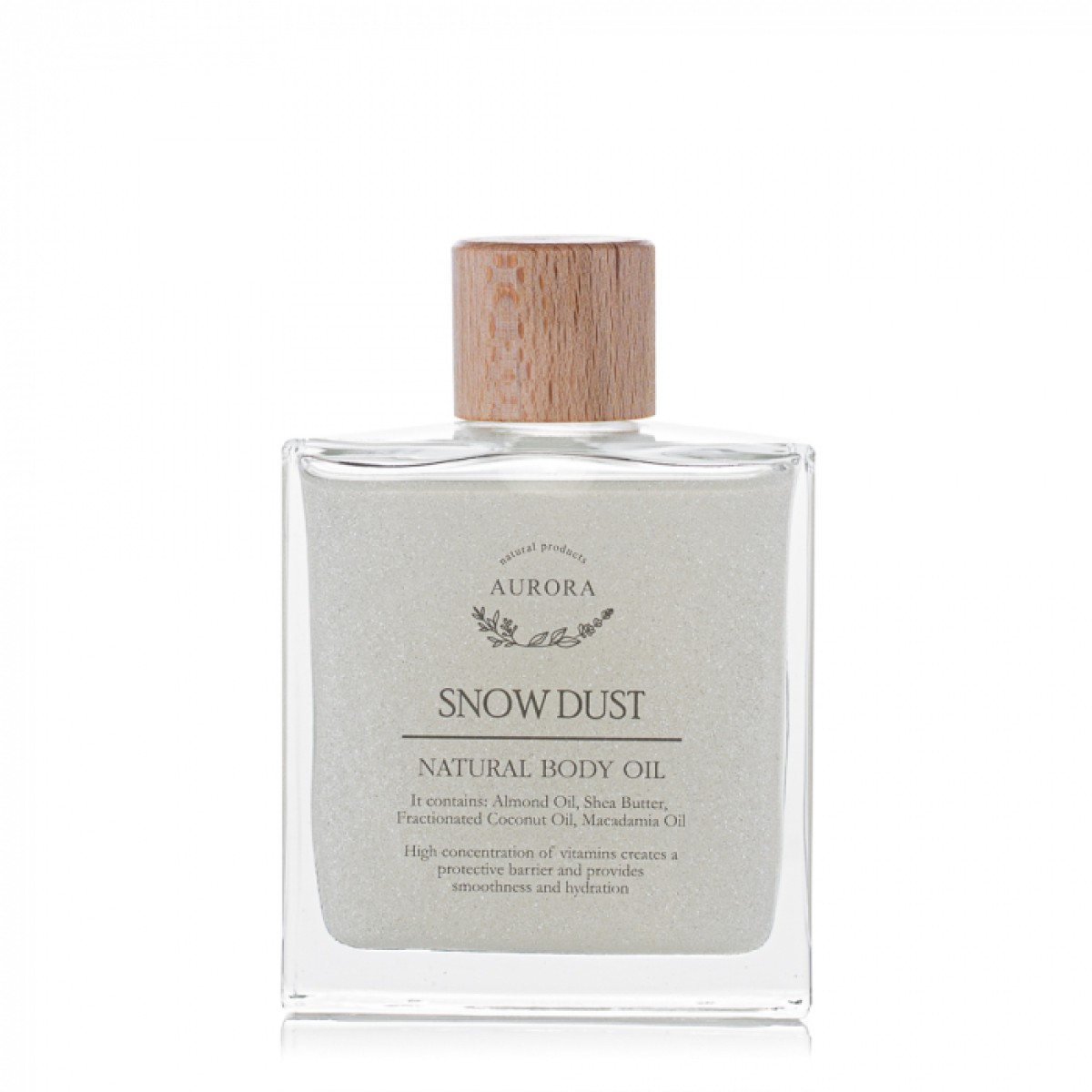 Aurora | Natural Snow Dust | Λάδι Σώματος με Λάμψη | 100ml