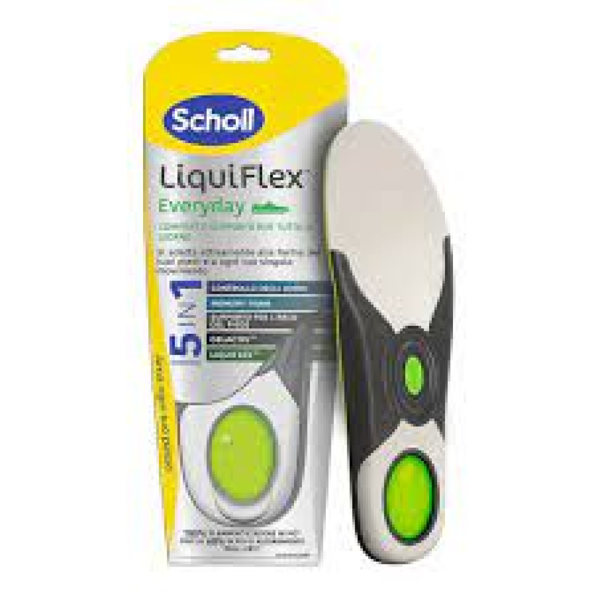 Scholl | LiquidFlex Everyday | Ανατομικοί Πάτοι με Τεχνολογία 5 σε 1 | No. 36 - 41 | 1 Ζευγάρι