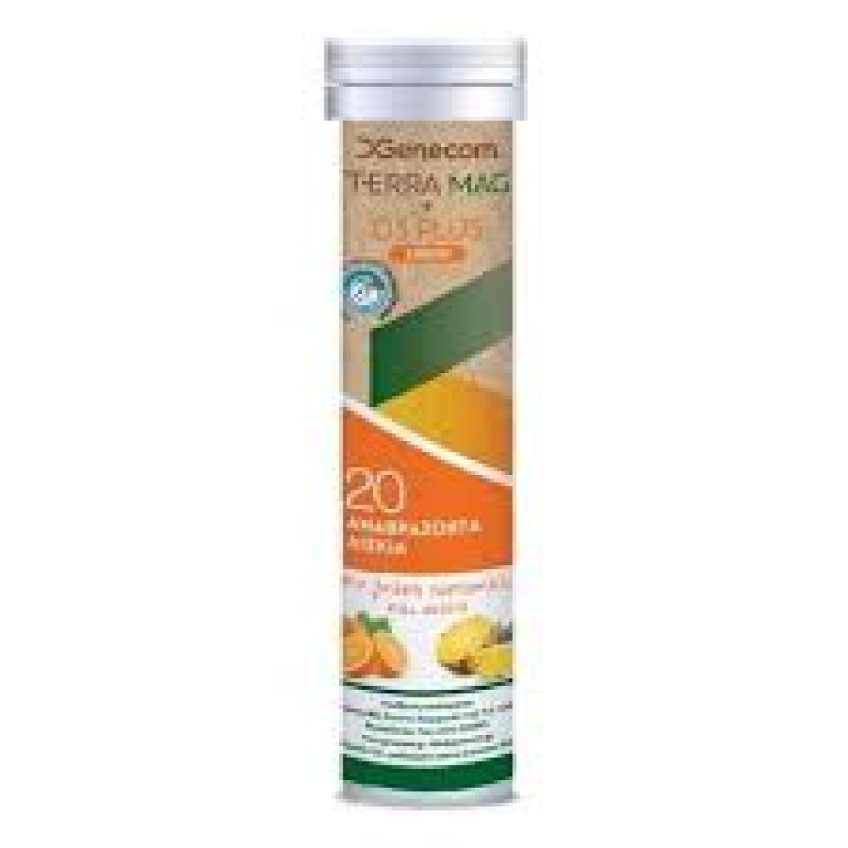 Genecom Terra | Mag & D3 Plus | Orange Pineapple | 20  αναβράζοντα δισκία