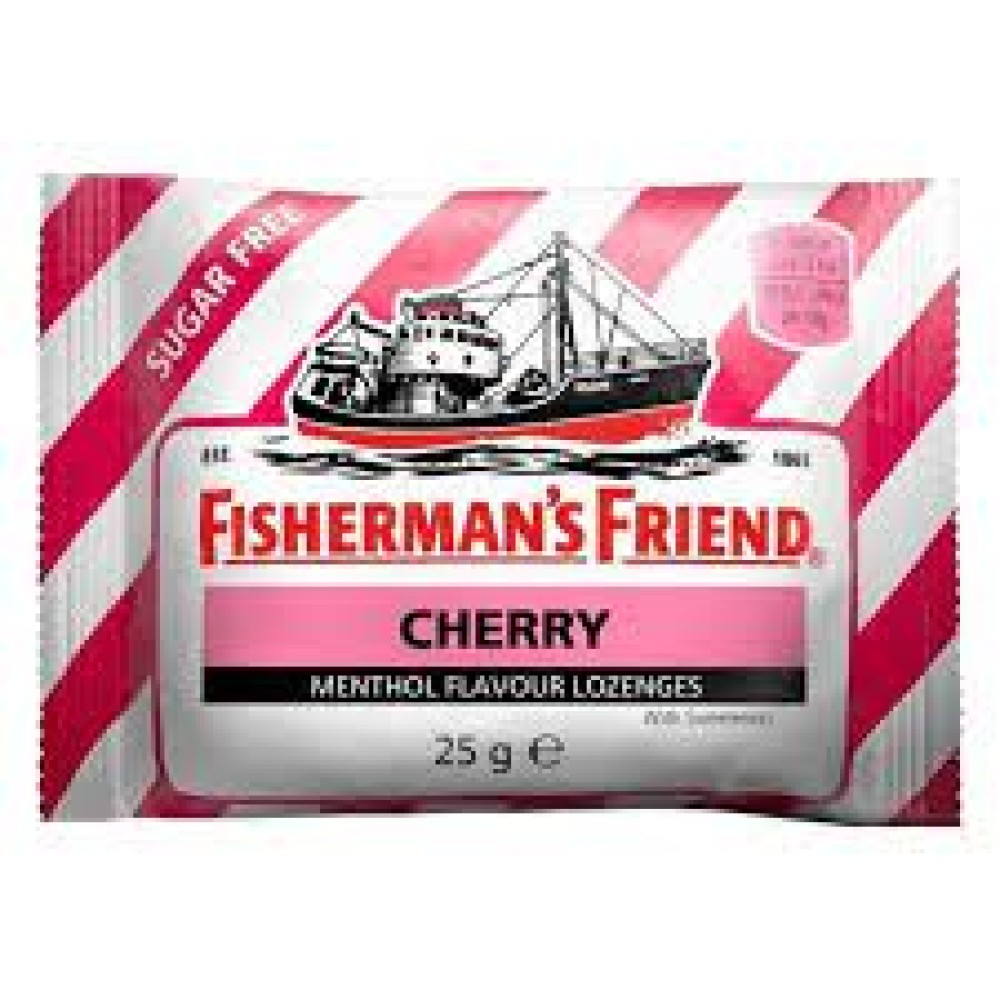 Fisherman's Friend | Cherry Καραμέλες για τον Πονόλαιμο με Γεύση Κεράσι | 25gr