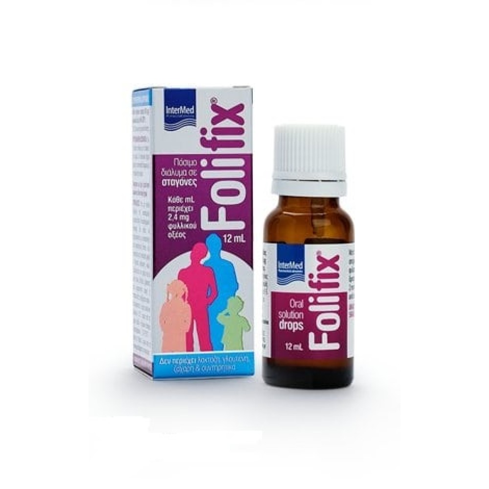 Folifix | Oral Drops Πόσιμο Διάλυμα Φυλλικού Οξέος Σε Σταγόνες | 12ml