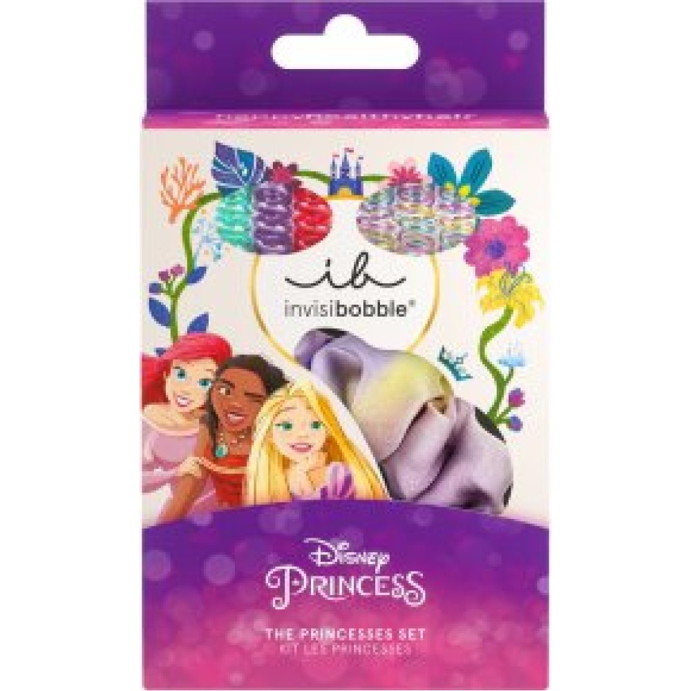 Invisibobble | Kids Disney The Princesses Set | Λαστιχάκια Μαλλιών | 7τμχ