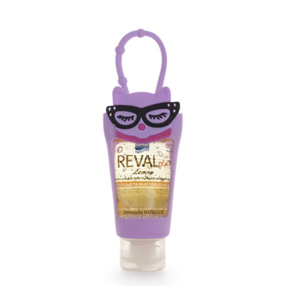 Reval Plus | Antiseptic Hand Gel Lemon Cat | Αντισηπτικό Χεριών Λεμόνι Με Θήκη Γάτα | 30ml