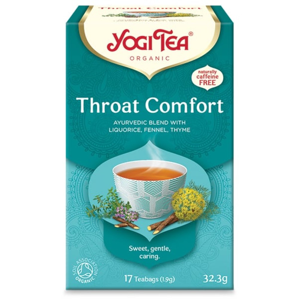 Yogi Tea | Throat Comfort Τσάι Που Καταπραΰνει Τον Πονόλαιμο | 17 Φακελάκια