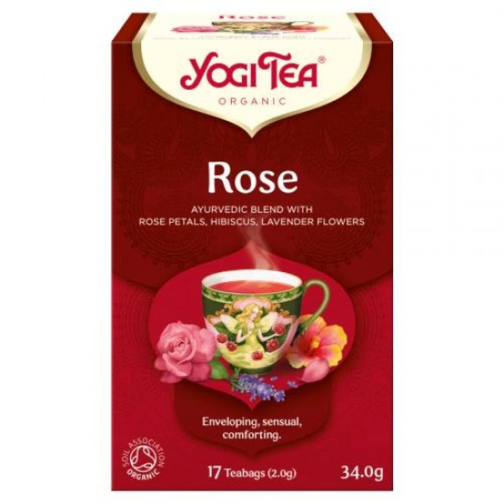 Yogi Tea | Rose Βιολογικό Τσάι με Τριαντάφυλλο | 17 Φακελάκια