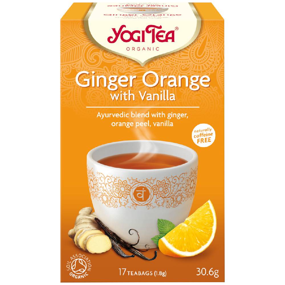 Yogi Tea | Ginger Orange With Vanilla | 17 Φακελάκια