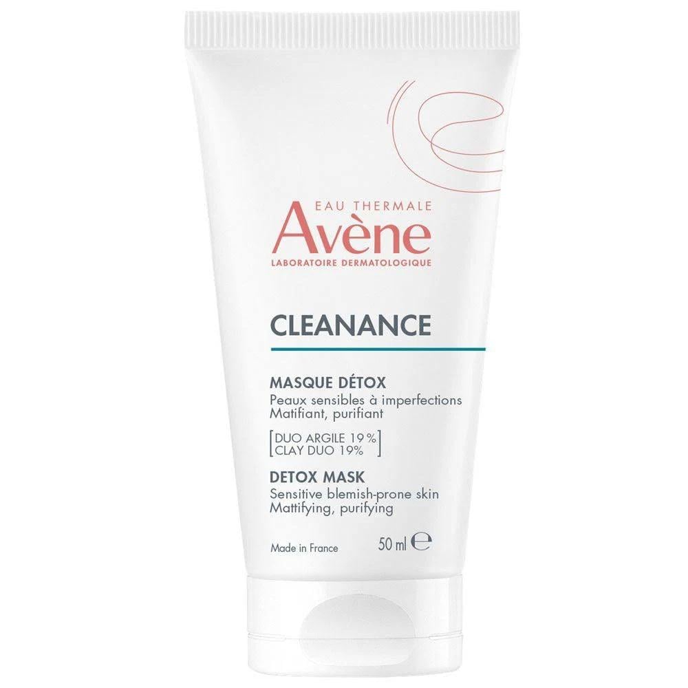 Avene | Cleanance Detox Face Mask | Μάσκα Προσώπου για Αποτοξίνωση | Κατάλληλη για Ευαίσθητο Δέρμα με Ατέλειες | 50ml