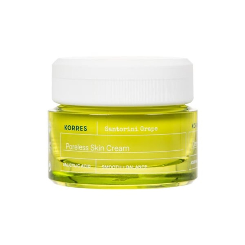 Korres | Santorini Grape Poreless Light Skin Cream | Κρέμα Προσώπου Για Ενυδάτωση & Σύσφιξη | 40ml