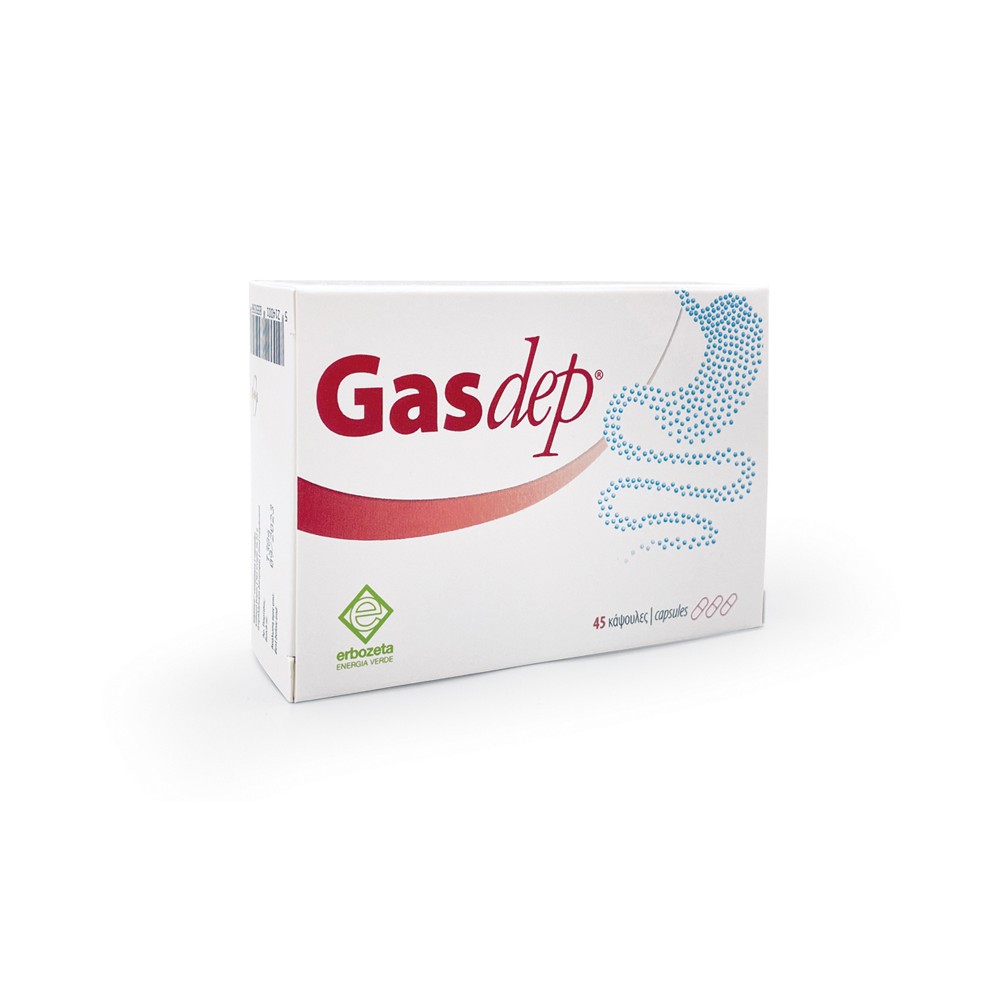 Erbozeta | Gasdep | Συμπλήρωμα Διατροφής για την Αντιμετώπιση του Μετεωρισμού, της Δυσπεψίας & των Κοιλιακών Σπασμών | 45caps