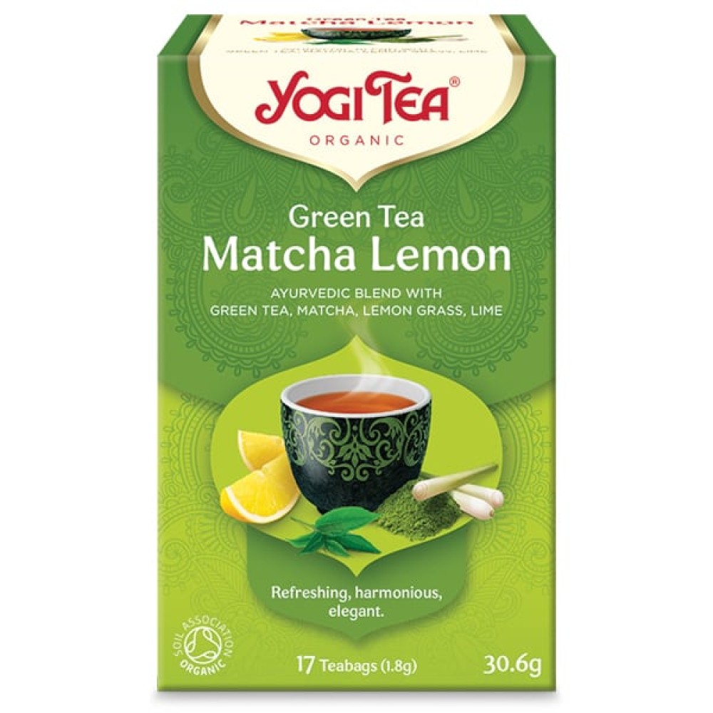Yogi Tea | Green Tea Matcha Lemon | Αφέψημα Για Αντιοξειδωτική Δράση & Αρμονία | 30.6gr