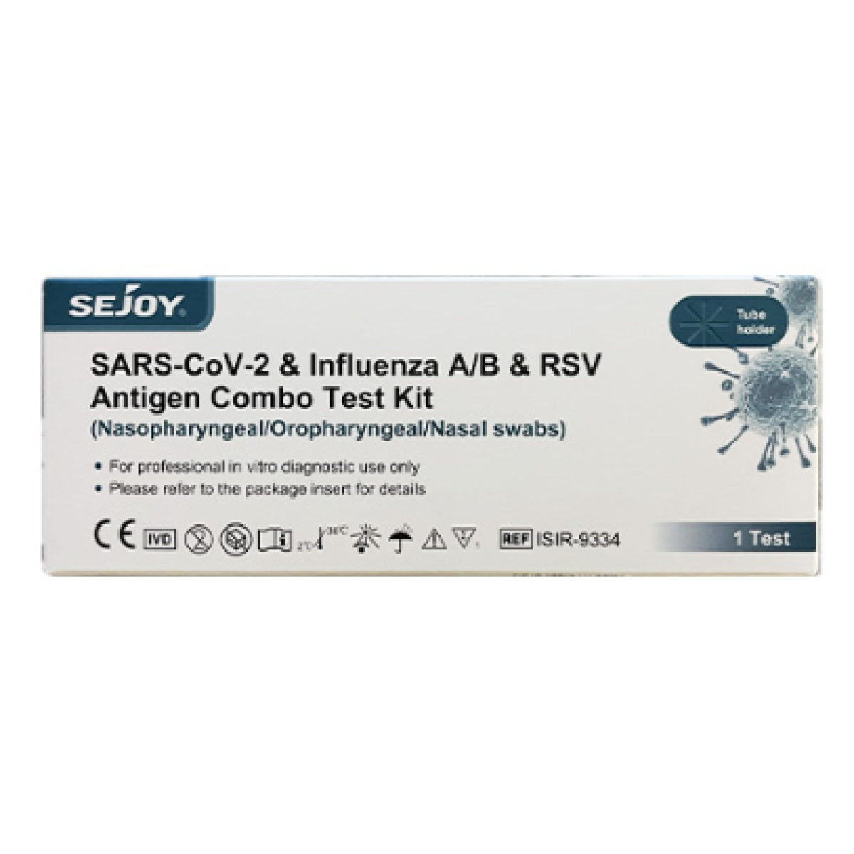 Sejoy | SARS-CoV-2 & Influenza A+B & RSV Διαγνωστικό Τεστ Ανίχνευσης Αντιγόνων | 1τμχ