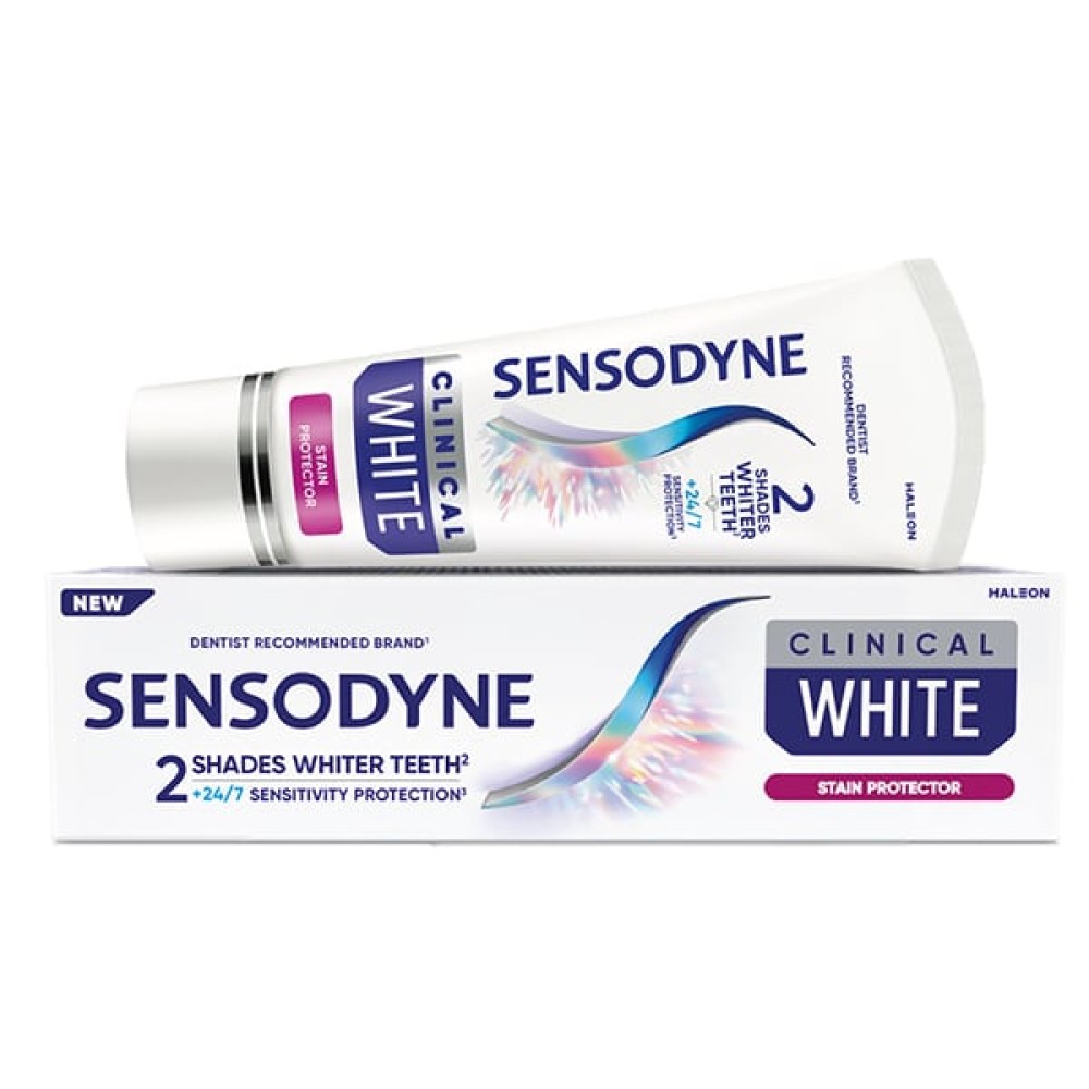 Sensodyne | Clinical White Οδοντόκρεμα για Λεύκανση & Ευαίσθητα Δόντια | 75ml