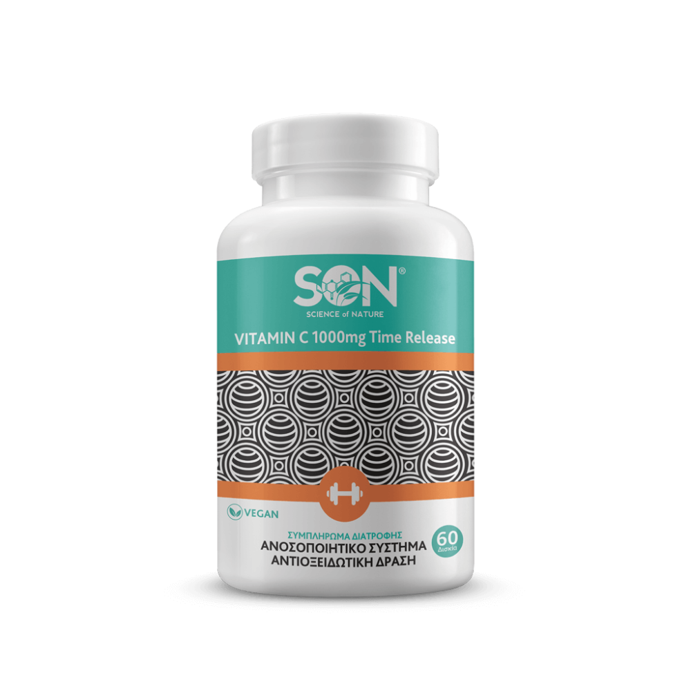 Son | Vitamin C 1000mg Time Release Βιταμίνη C Παρατεταμένης Διάρκειας | 60 δισκία Son | Vitamin C 1000mg Time Release Βιταμίνη C Παρατεταμένης Διάρκειας | 60 δισκία