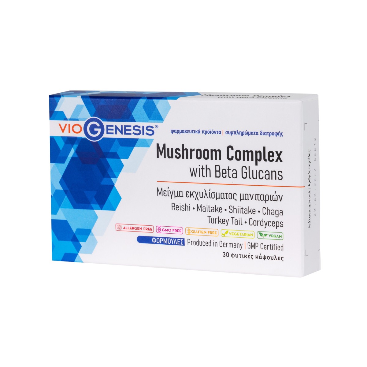 VioGenesis | Mushroom Complex with Beta Glucans | 30 caps