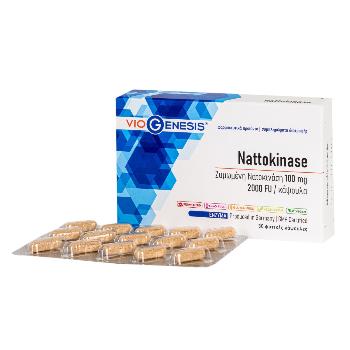 VioGenesis  | Nattokinase 100 mg 2000 FU | 30 caps