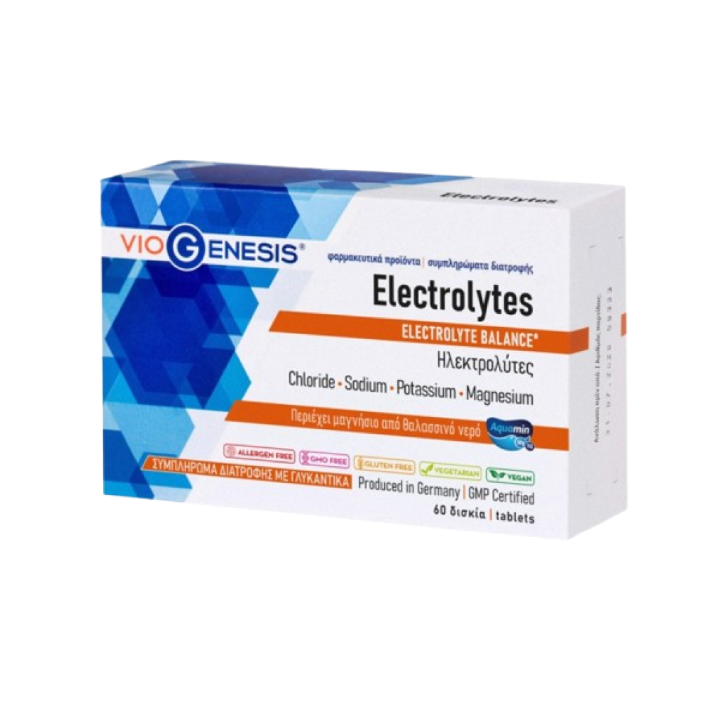 VioGenesis | Electrolytes Συμπλήρωμα Διατροφής Ηλεκτρολυτών | 60tabs