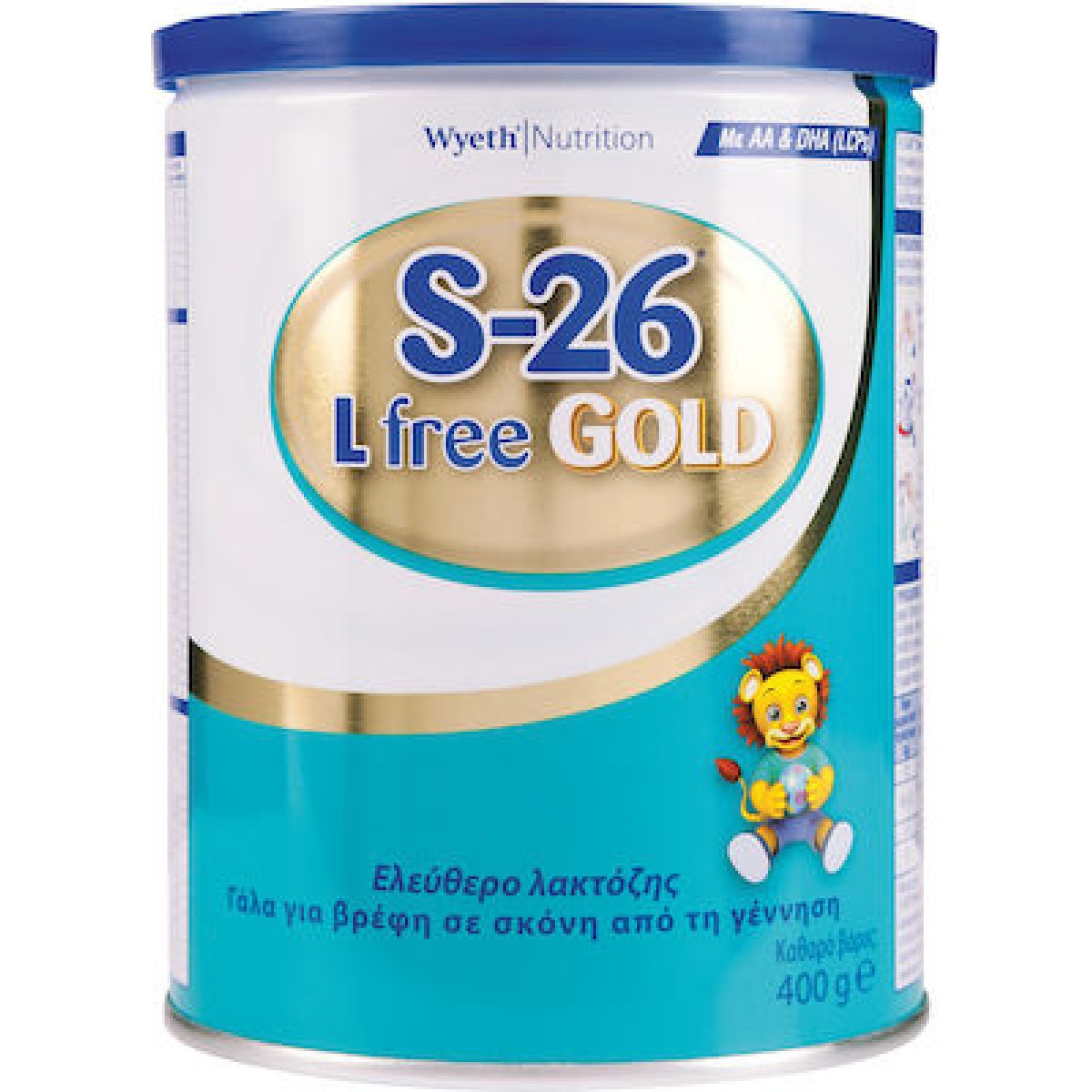 S-26 |  L Free Γάλα σε Σκόνη Χωρίς Λακτόζη από 0m+ από την Γέννηση |  400gr