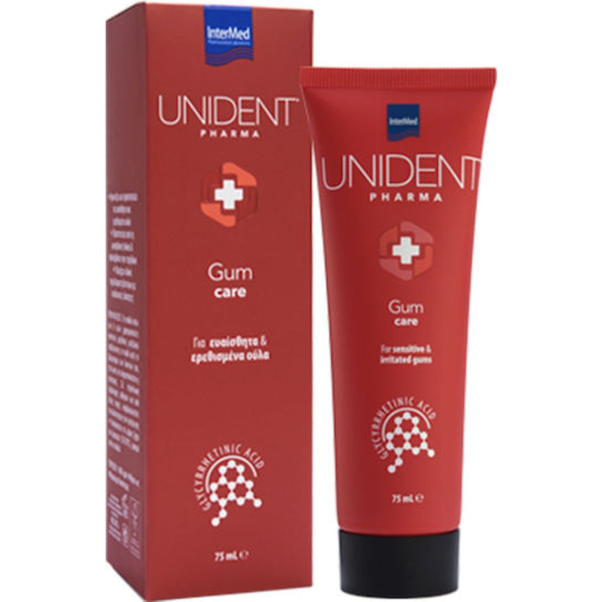 Intermed | Unident Pharma Gum Care - Οδοντόπαστα για Ευαίσθητα & Ερεθισμένα Ούλα | 75ml