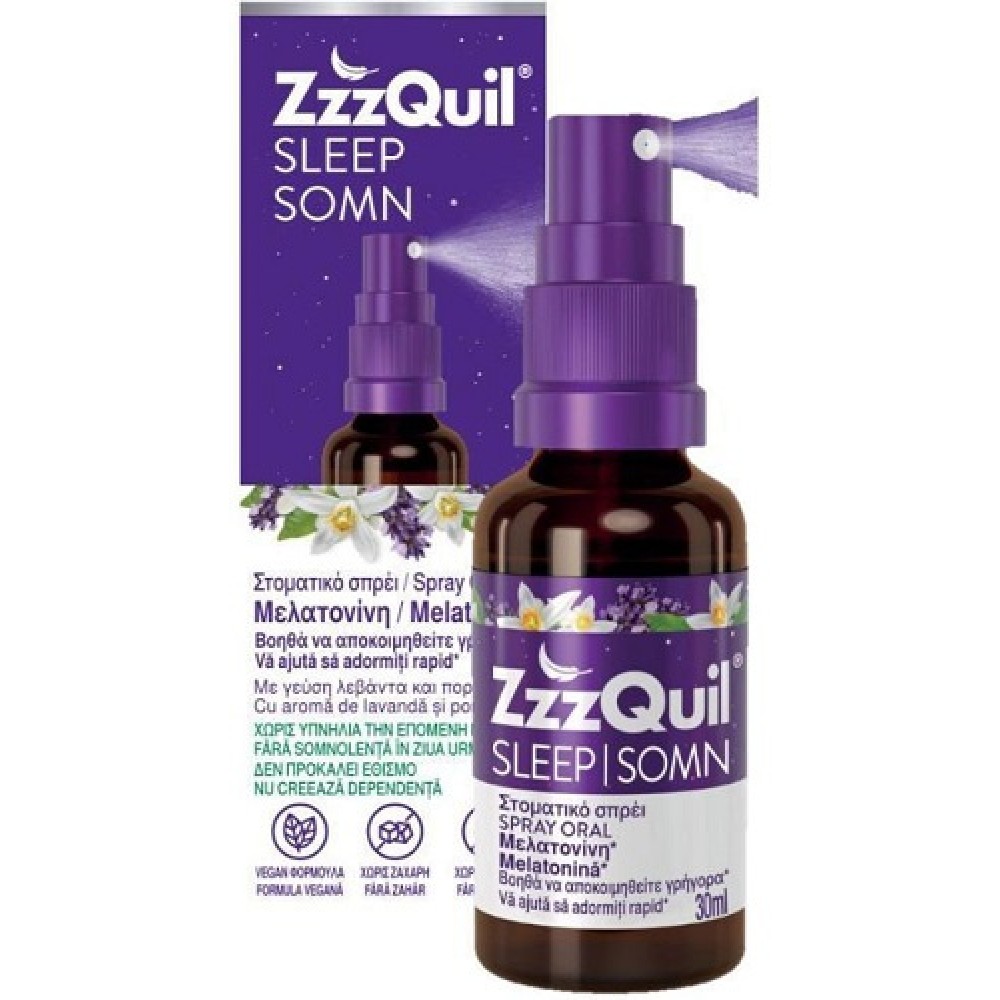 ZzzQuil Natura | Melatonin Spray Στοματικό Σπρέι Μελατονίνης | 30ml 